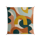 Abstract Sunrise - Work On Wall - Amy Suther - Orange - 140 x 140 cm