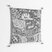 Flight Of Fancy - Work On Wall - Diana Catchpole - Silver - 70 x 70 cm