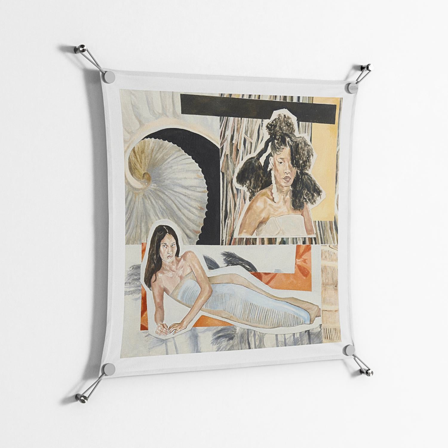 Sweet Far Away - Work On Wall - Sophie Goudman - Silver - 70 x 70 cm