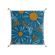Bellis Bounty Blue - Work On Wall - Amy Suther - Silver - 70 x 70 cm