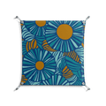Bellis Bounty Blue - Work On Wall - Amy Suther - Silver - 70 x 70 cm