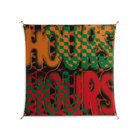 Hours - Work On Wall - Oluwasheyi Adebayo - Orange - 140 x 140 cm