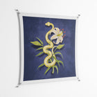 Snake Tigerlily - Work On Wall - Amy Suther - Silver - 140 x 140 cm