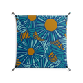 Bellis Bounty Blue - Work On Wall - Amy Suther - Black - 90 x 90 cm