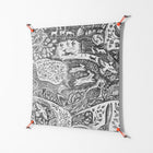 Flight Of Fancy - Work On Wall - Diana Catchpole - Orange - 90 x 90 cm