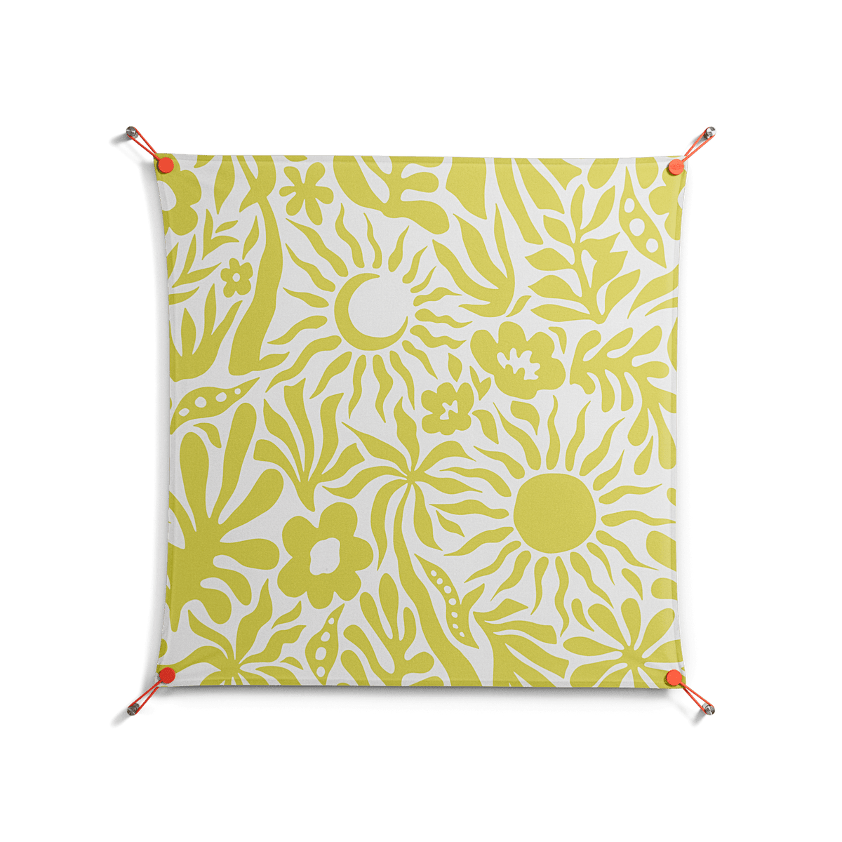 Summer Sensation - Work On Wall - Amy Suther - Orange - 90 x 90 cm