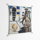 Dreaming With Open Eyes - Work On Wall - Sophie Goudman - Silver - 90 x 90 cm