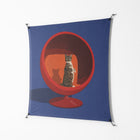 Cat in Chair C - Work On Wall - Kristin Eriksson - Black - 140 x 140 cm