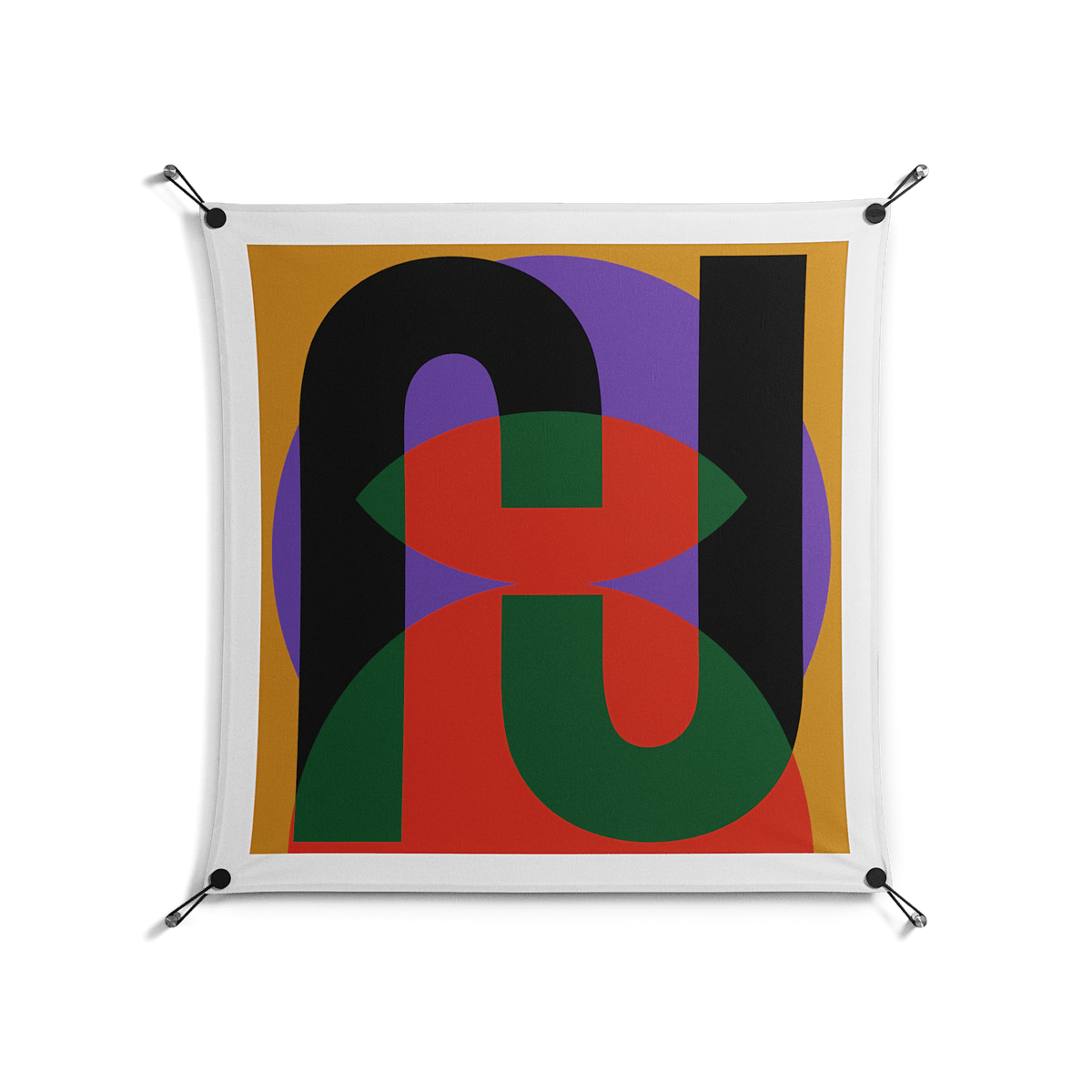 JJ - Work On Wall - Oluwasheyi Adebayo - Black - 90 x 90 cm