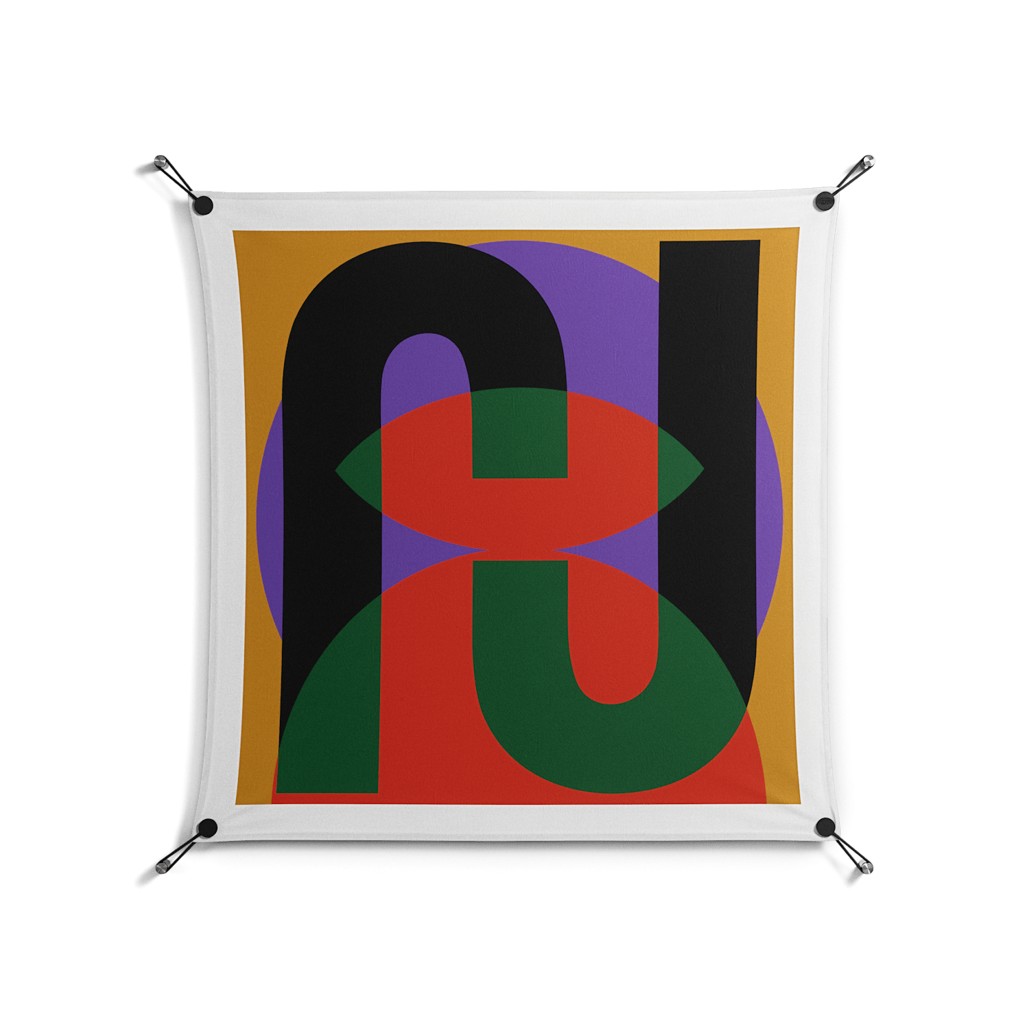 JJ - Work On Wall - Oluwasheyi Adebayo - Black - 90 x 90 cm