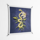 Snake Tigerlily - Work On Wall - Amy Suther - Black - 140 x 140 cm