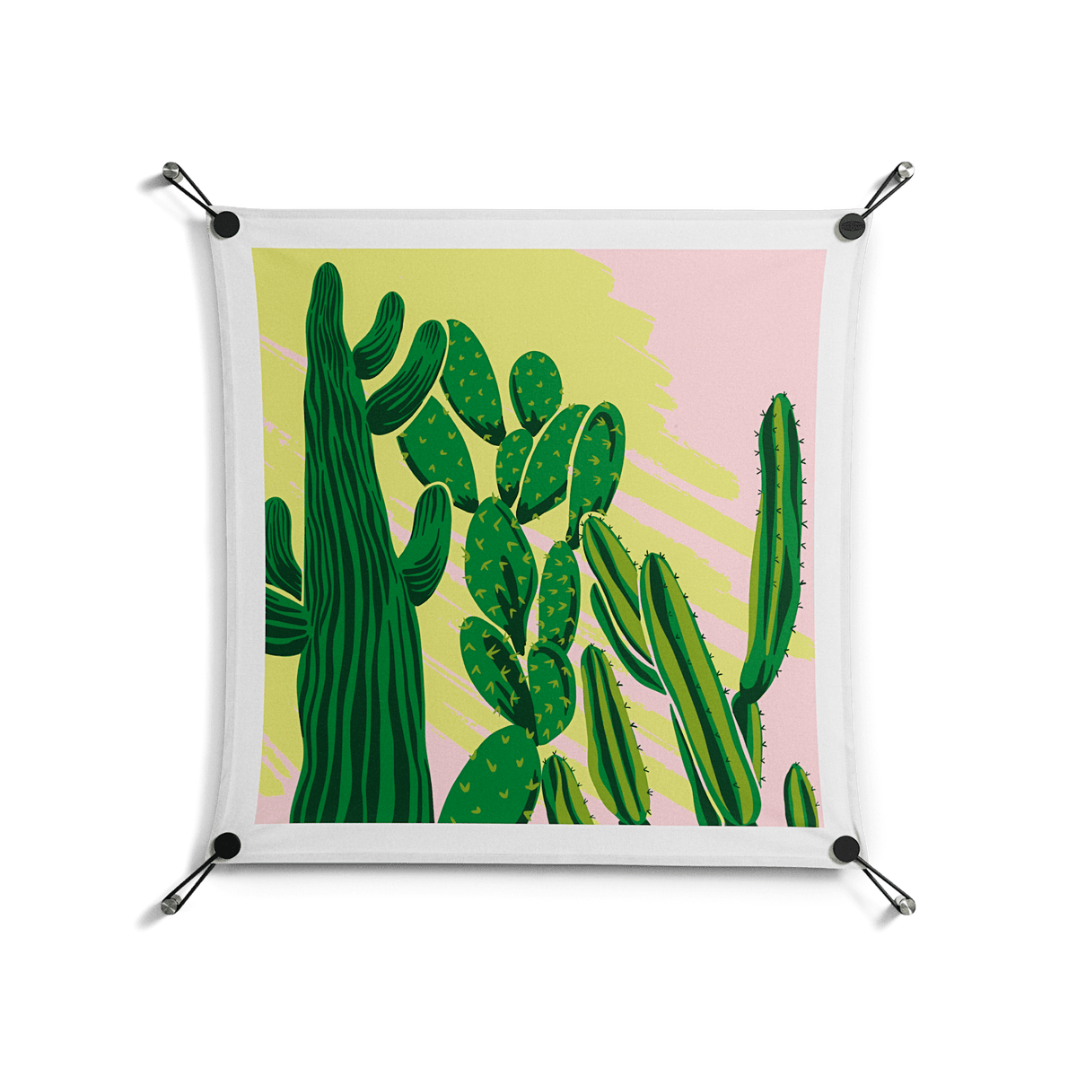 Cactus Sky - Work On Wall - Amy Suther - Black - 70 x 70 cm