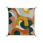 Abstract Sunrise - Work On Wall - Amy Suther - Black - 90 x 90 cm