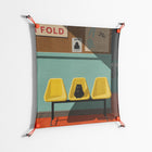 Have You Seen Bert - Work On Wall - Kristin Eriksson - Orange - 70 x 70 cm