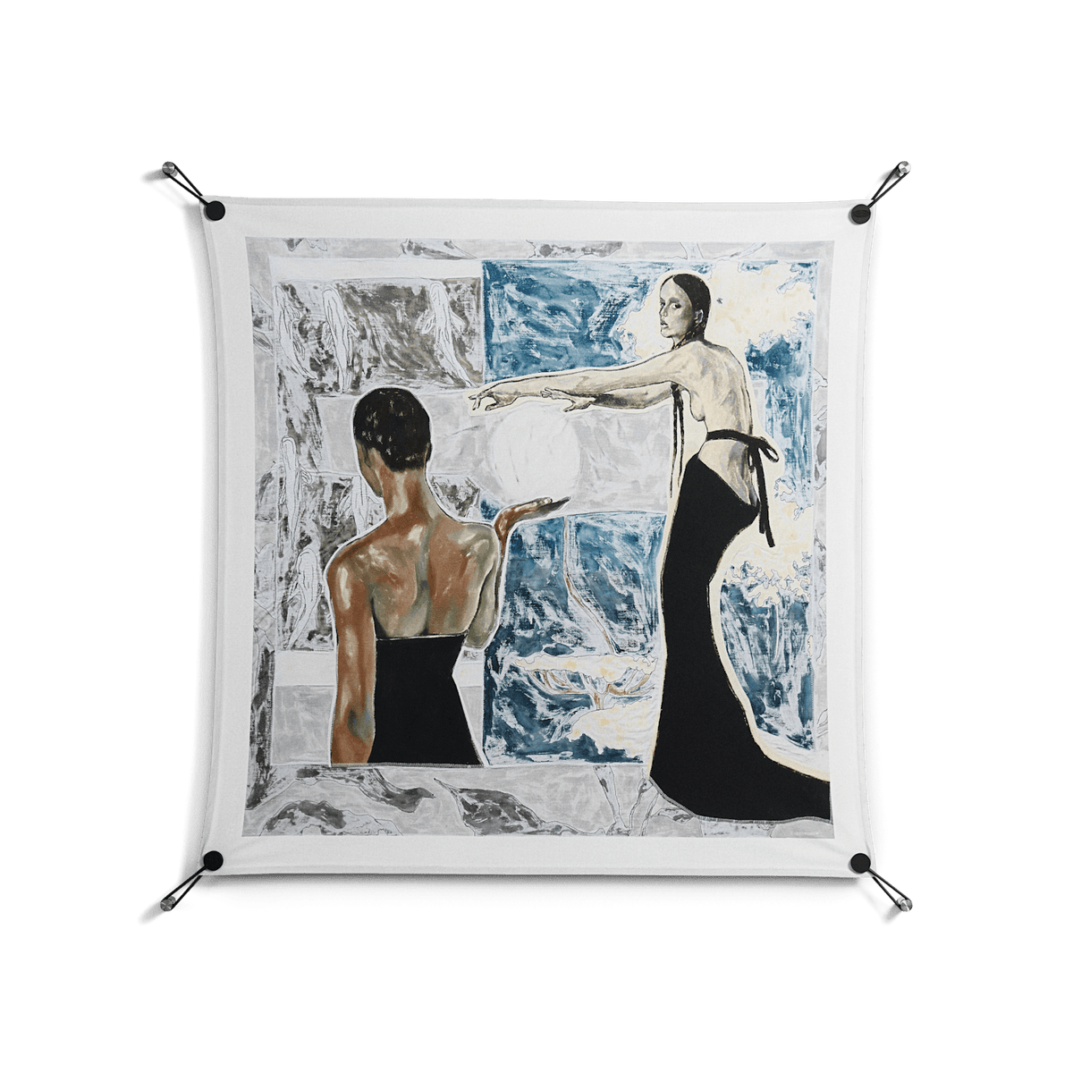 Balance - Work On Wall - Sophie Goudman - Black - 90 x 90 cm
