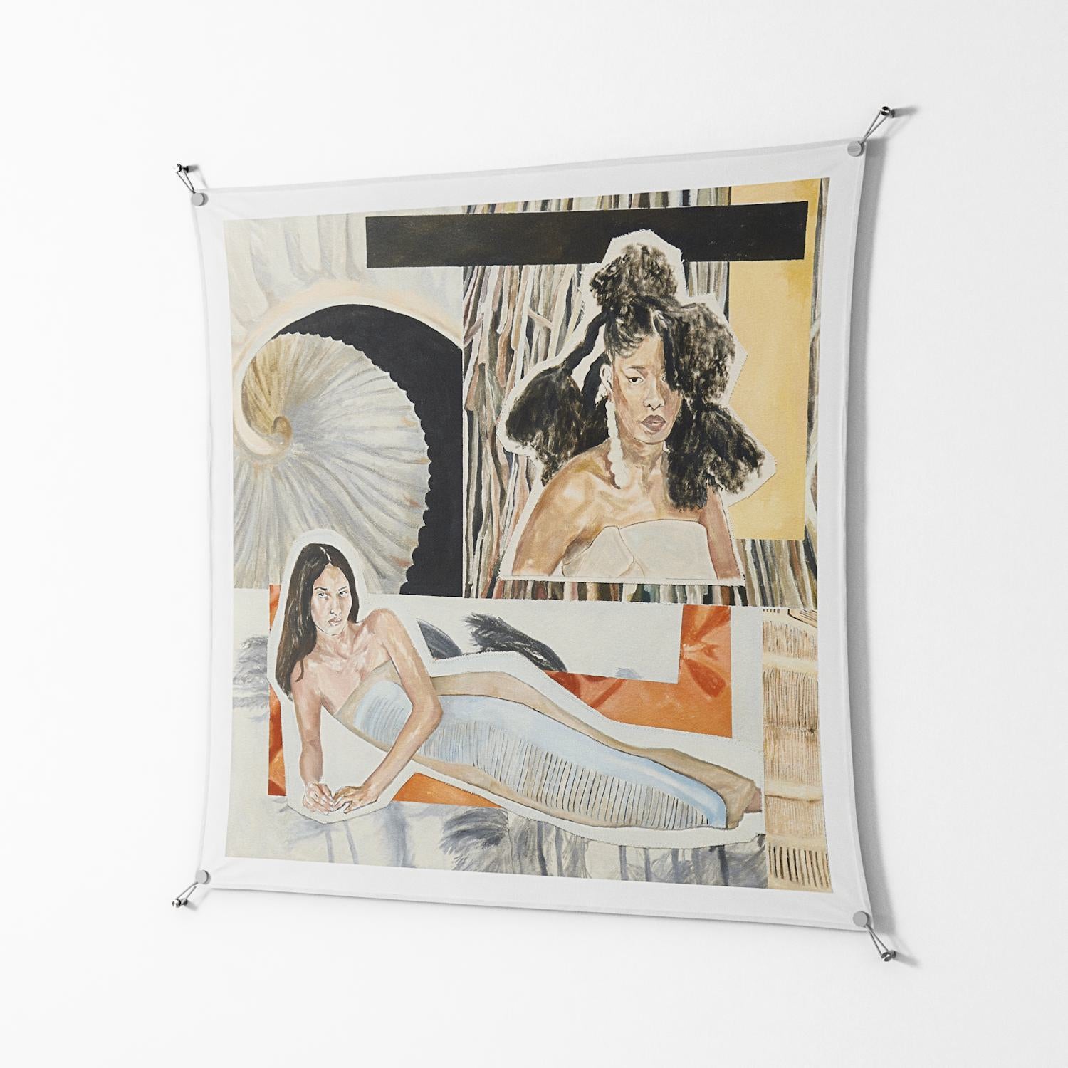 Sweet Far Away - Work On Wall - Sophie Goudman - Silver - 140 x 140 cm
