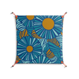 Bellis Bounty Blue - Work On Wall - Amy Suther - Orange - 70 x 70 cm