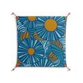 Bellis Bounty Blue - Work On Wall - Amy Suther - Orange - 70 x 70 cm