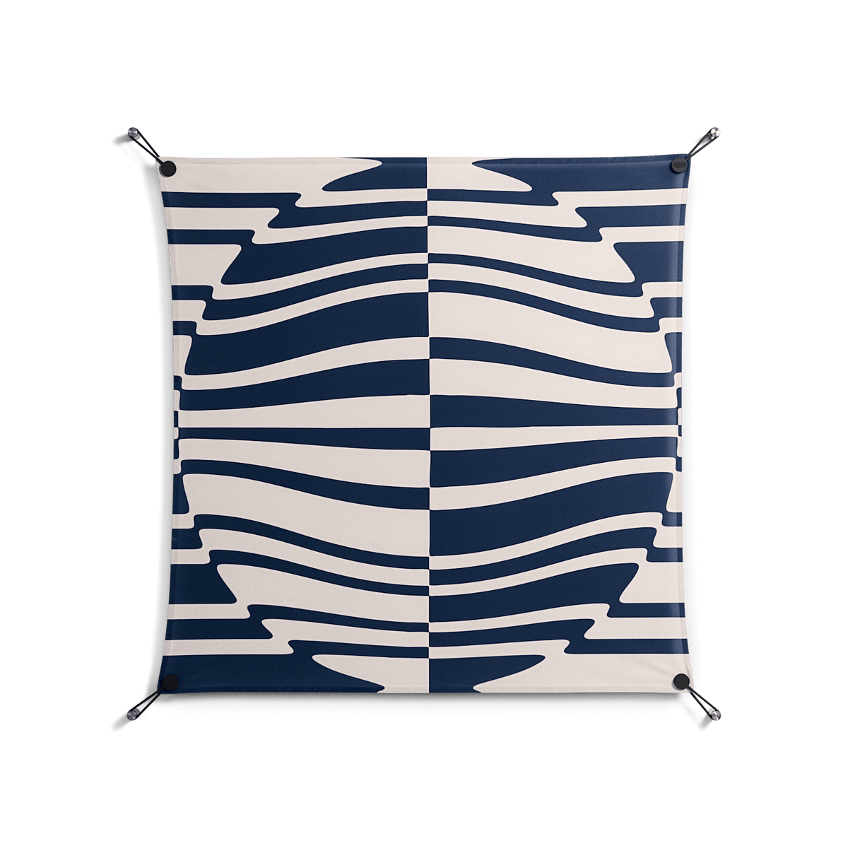 Wave Lens - Work On Wall - Oluwasheyi Adebayo - Black - 90 x 90 cm