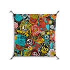 All The Stickers - Work On Wall - Craig Watkins - Black - 70 x 70 cm