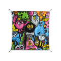 All The Good Guys - Work On Wall - Craig Watkins - Silver - 90 x 90 cm