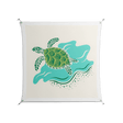 Sea Turtle - Work On Wall - Amy Suther - Silver - 140 x 140 cm