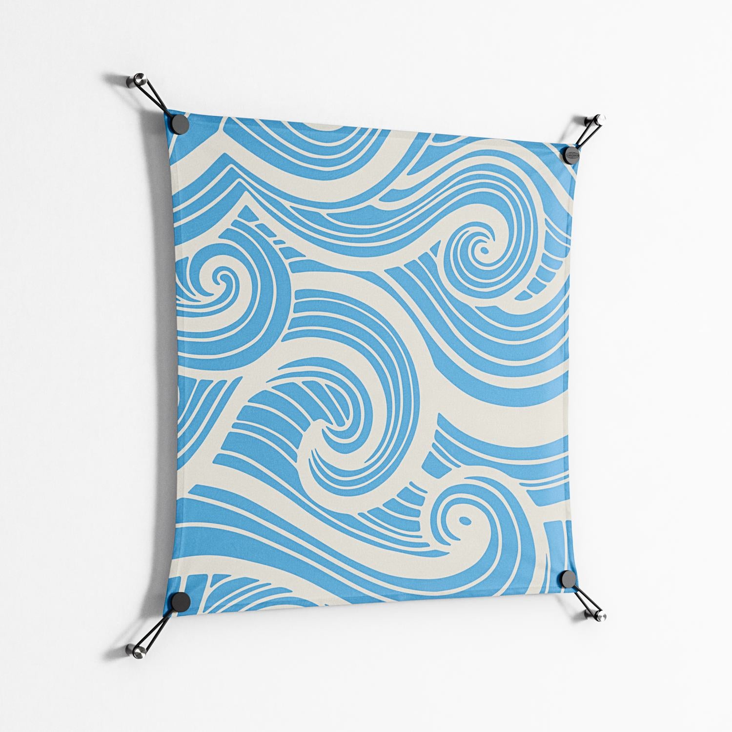 Ocean Flow - Work On Wall - Amy Suther - Black - 70 x 70 cm