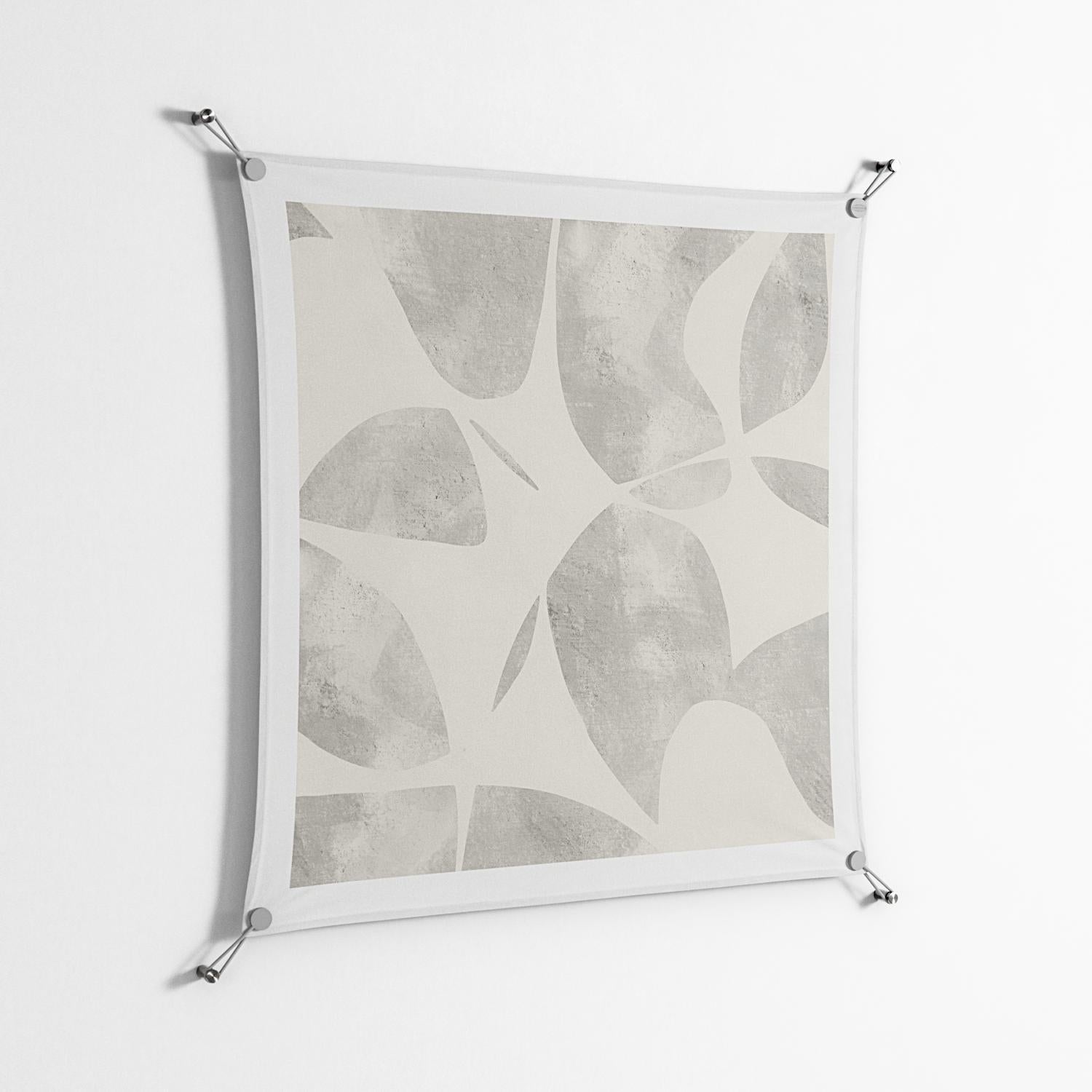 Petros - Work On Wall - Amy Suther - Silver - 90 x 90 cm
