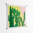 Cactus Sky - Work On Wall - Amy Suther - Black - 140 x 140 cm