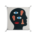 Désordre_Intérieur - Work On Wall - David Vanadia - Silver - 70 x 70 cm