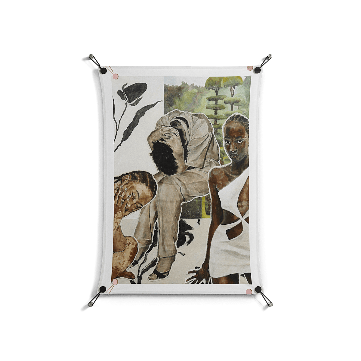 Sweet Far Away - Work On Wall - Sophie Goudman - Black - 70 x 100 cm