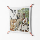 As The Rain Falls - Work On Wall - Sophie Goudman - Orange - 70 x 70 cm
