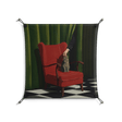 The Man Behind The Curtain - Work On Wall - Kristin Eriksson - Black - 70 x 70 cm