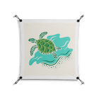 Sea Turtle - Work On Wall - Amy Suther - Black - 70 x 70 cm