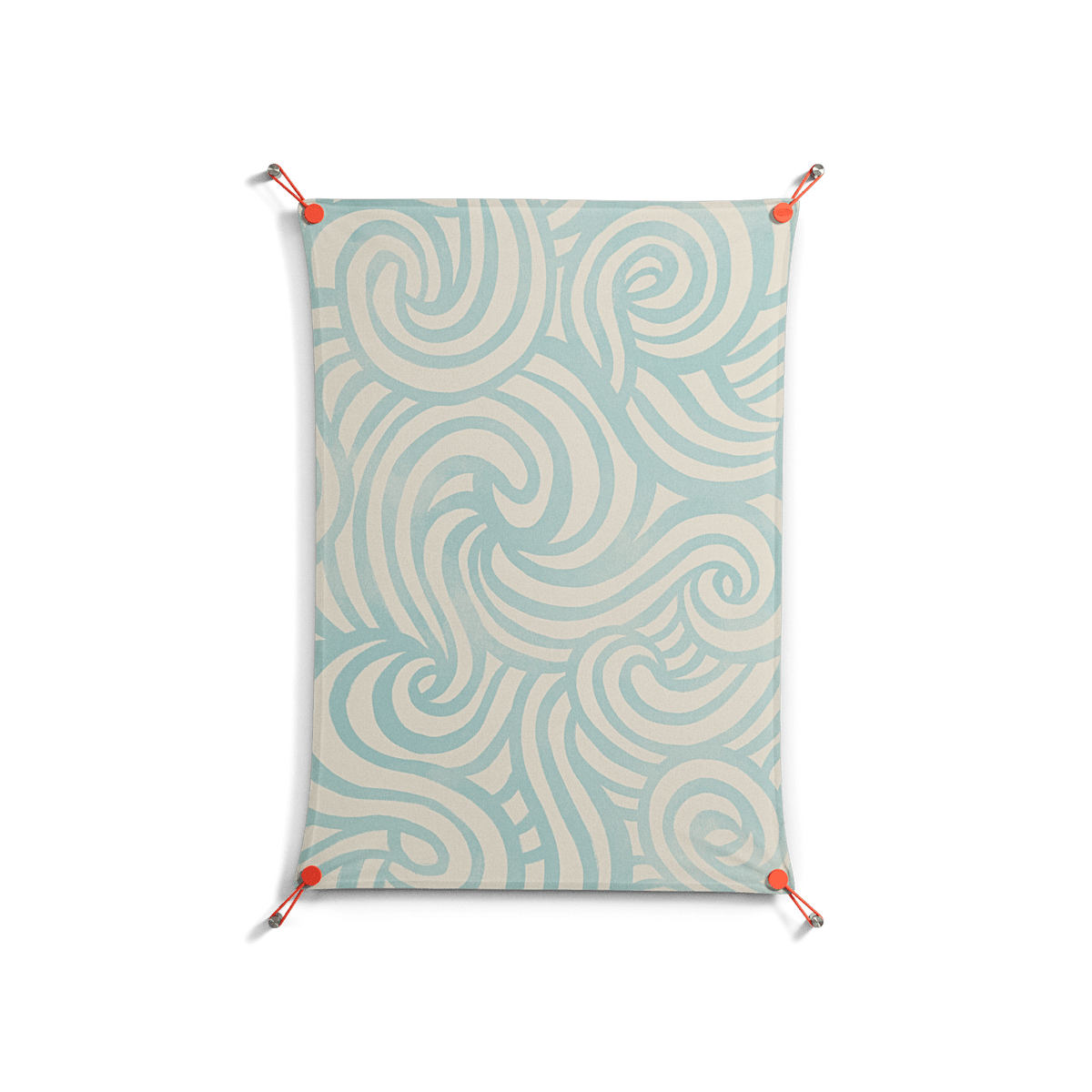 Epic Swirl - Work On Wall - Amy Suther - Orange - 70 x 100 cm