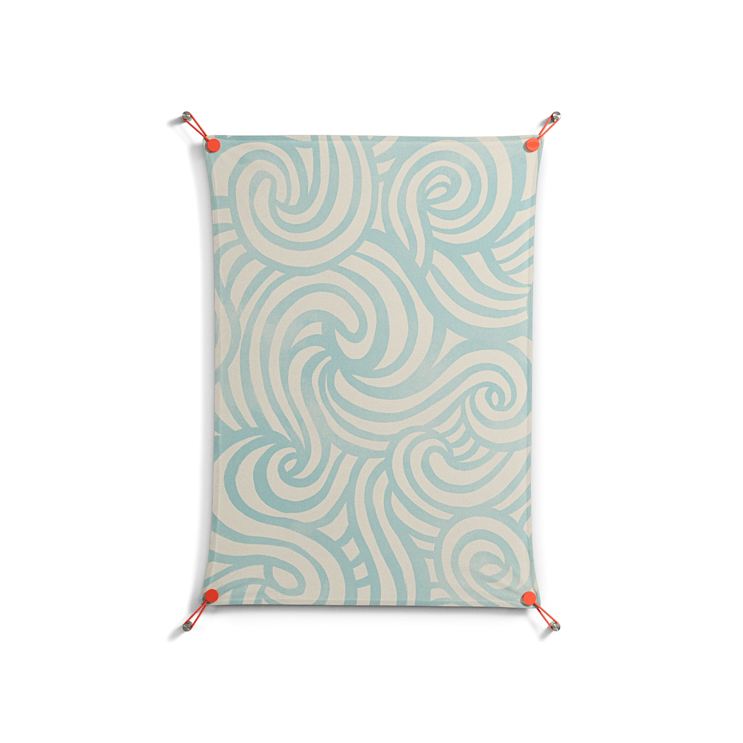Epic Swirl - Work On Wall - Amy Suther - Orange - 70 x 100 cm