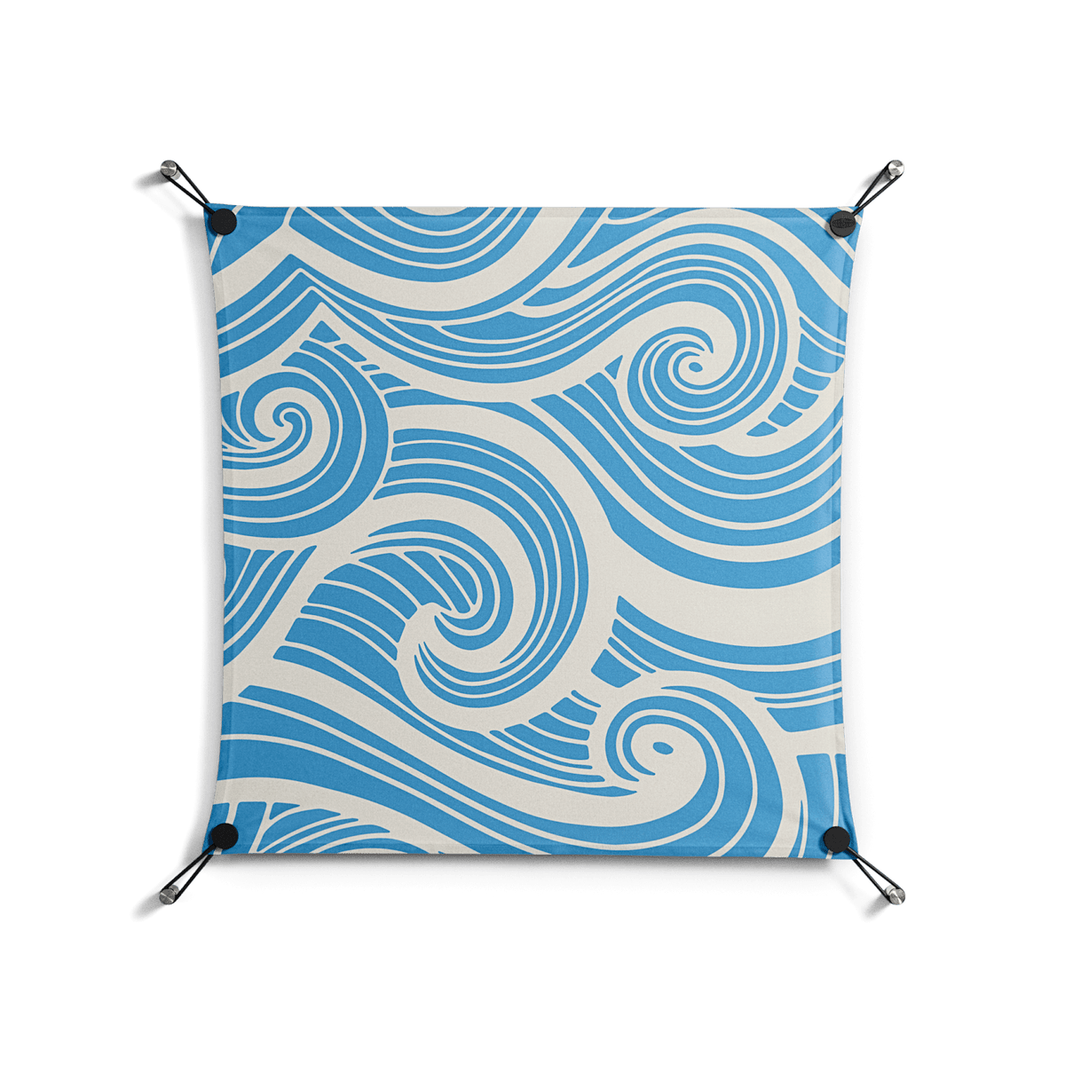 Ocean Flow - Work On Wall - Amy Suther - Black - 70 x 70 cm