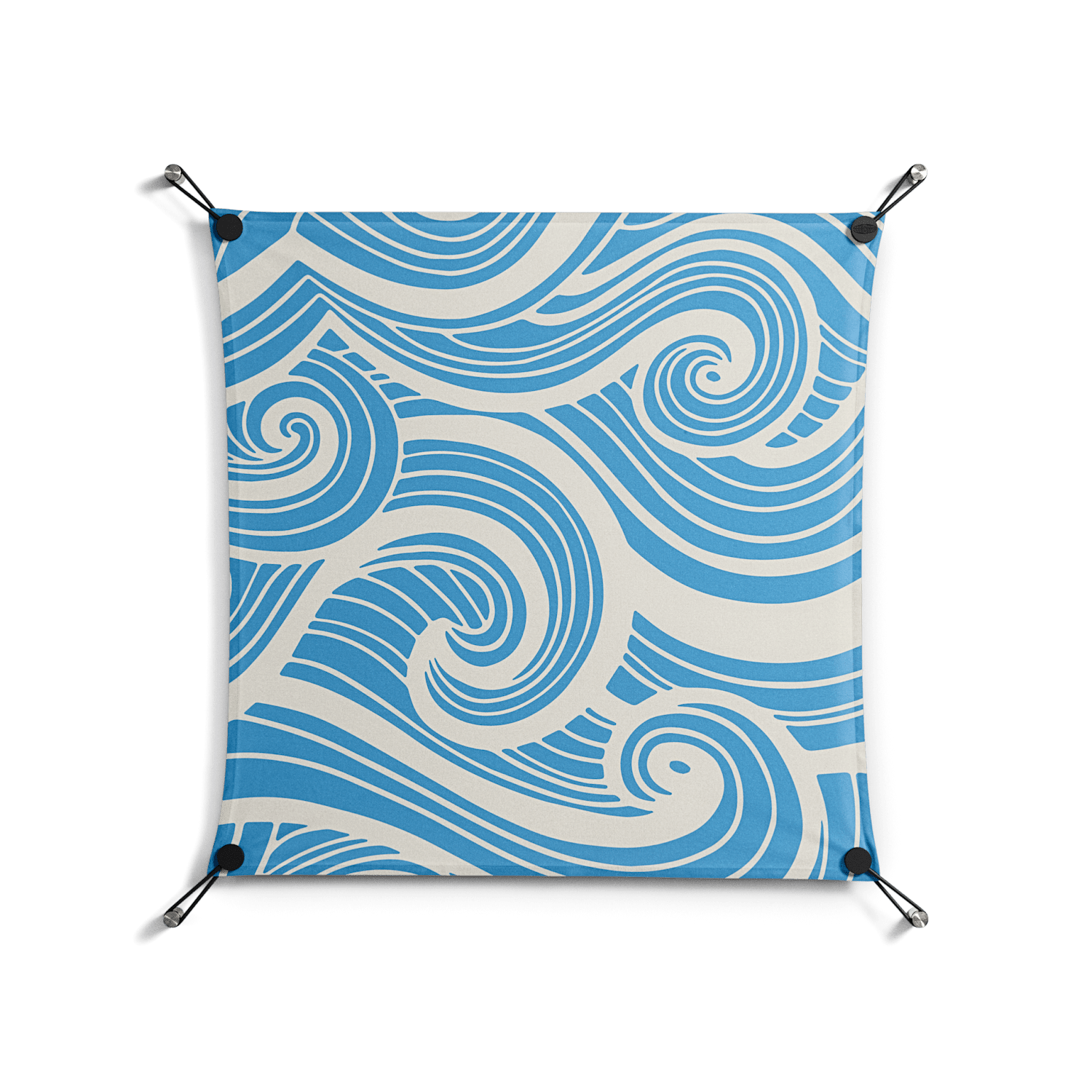 Ocean Flow - Work On Wall - Amy Suther - Black - 70 x 70 cm