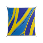 Blue Gale - Work On Wall - Oluwasheyi Adebayo - Black - 140 x 140 cm