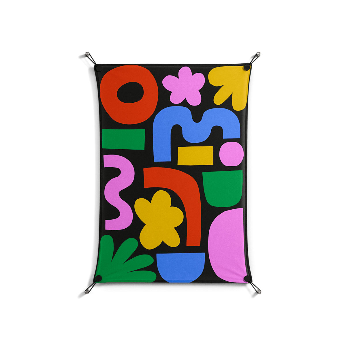Fun Shapes - Work On Wall - Sandra Hutter - Black - 70 x 100 cm