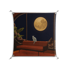 Kitty With A View - Work On Wall - Kristin Eriksson - Silver - 90 x 90 cm