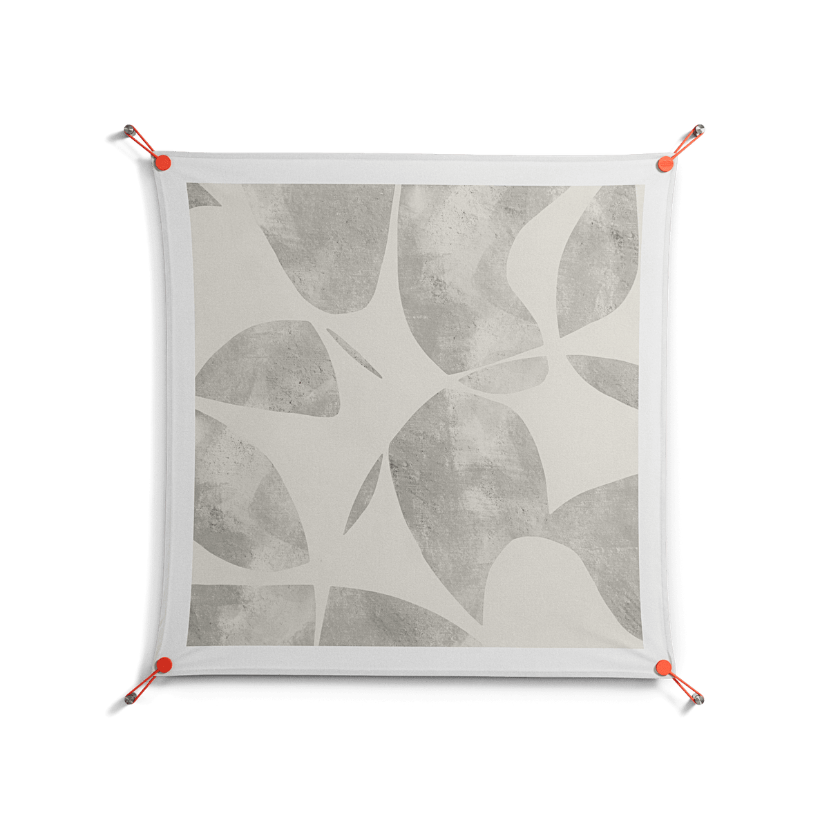 Petros - Work On Wall - Amy Suther - Orange - 90 x 90 cm