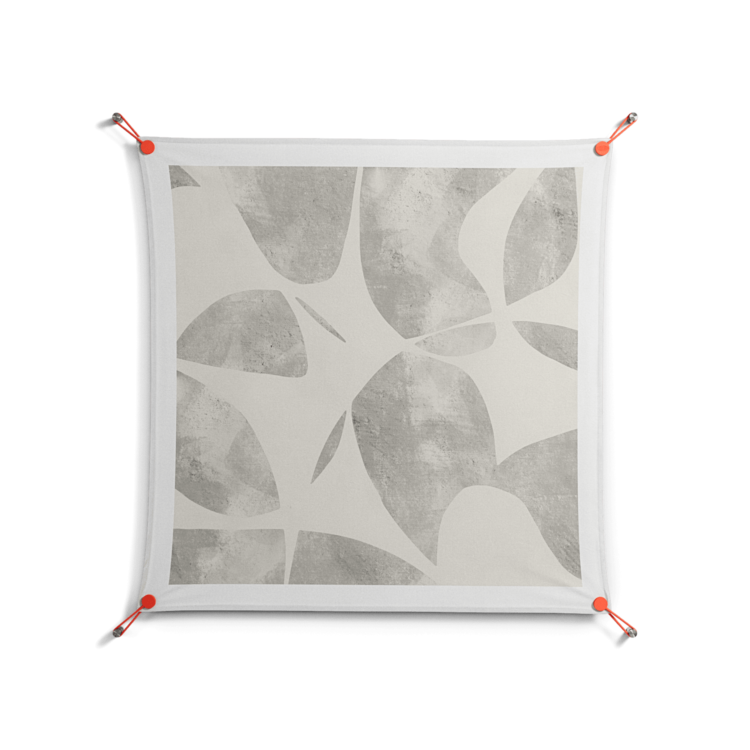 Petros - Work On Wall - Amy Suther - Orange - 90 x 90 cm