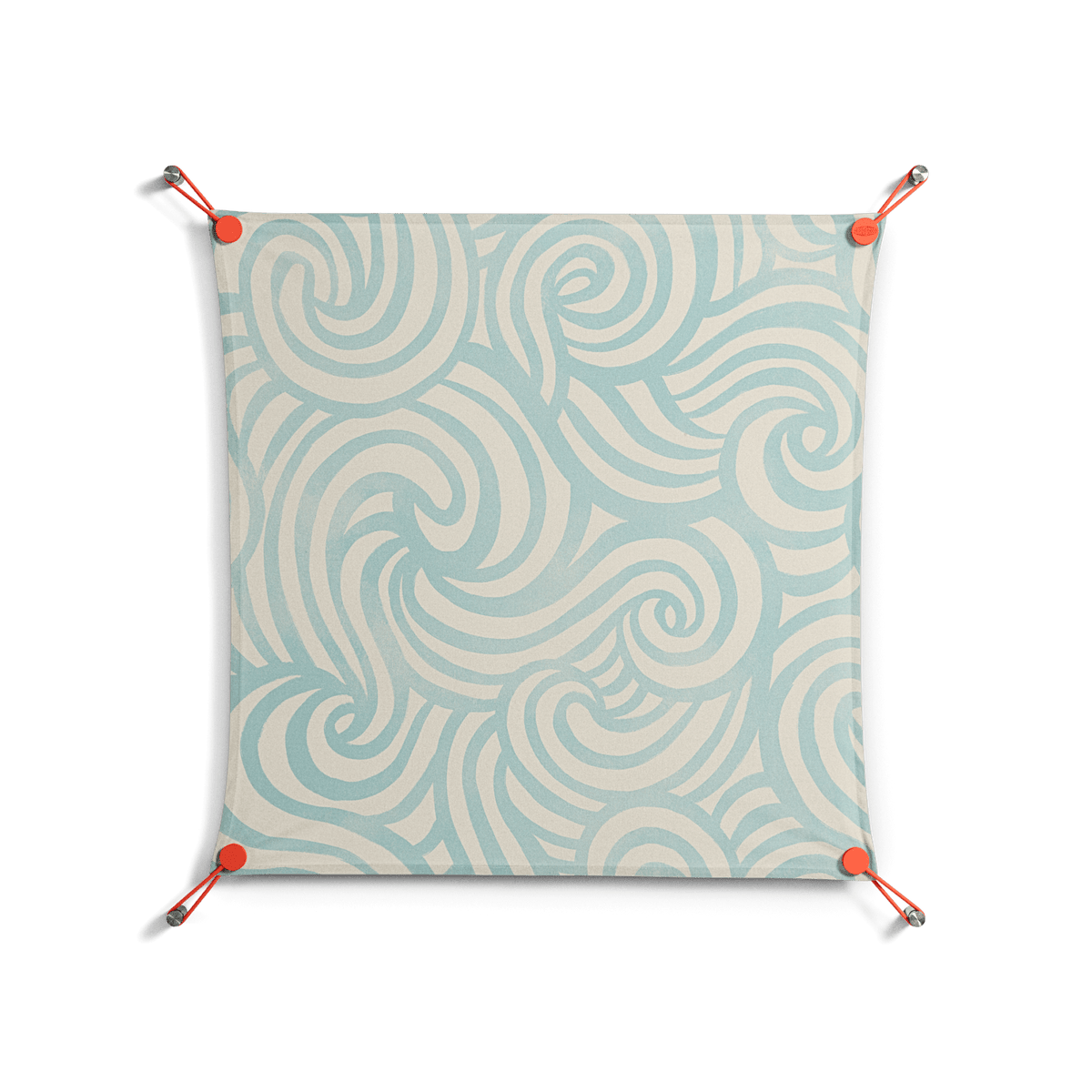 Epic Swirl - Work On Wall - Amy Suther - Orange - 70 x 70 cm