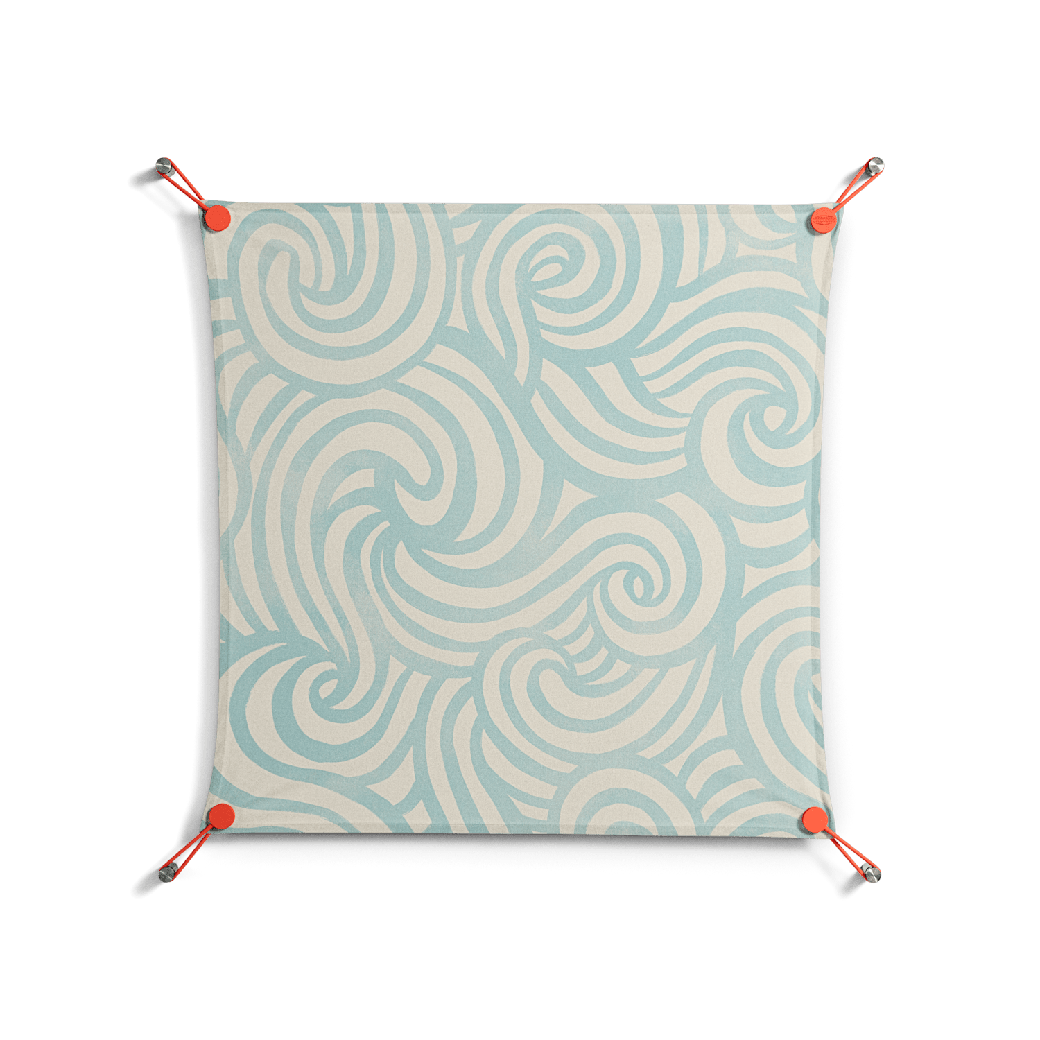 Epic Swirl - Work On Wall - Amy Suther - Orange - 70 x 70 cm