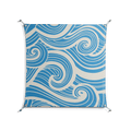 Ocean Flow - Work On Wall - Amy Suther - Silver - 90 x 90 cm