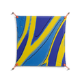 Blue Gale - Work On Wall - Oluwasheyi Adebayo - Orange - 70 x 70 cm