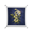 Snake Tigerlily - Work On Wall - Amy Suther - Silver - 70 x 70 cm