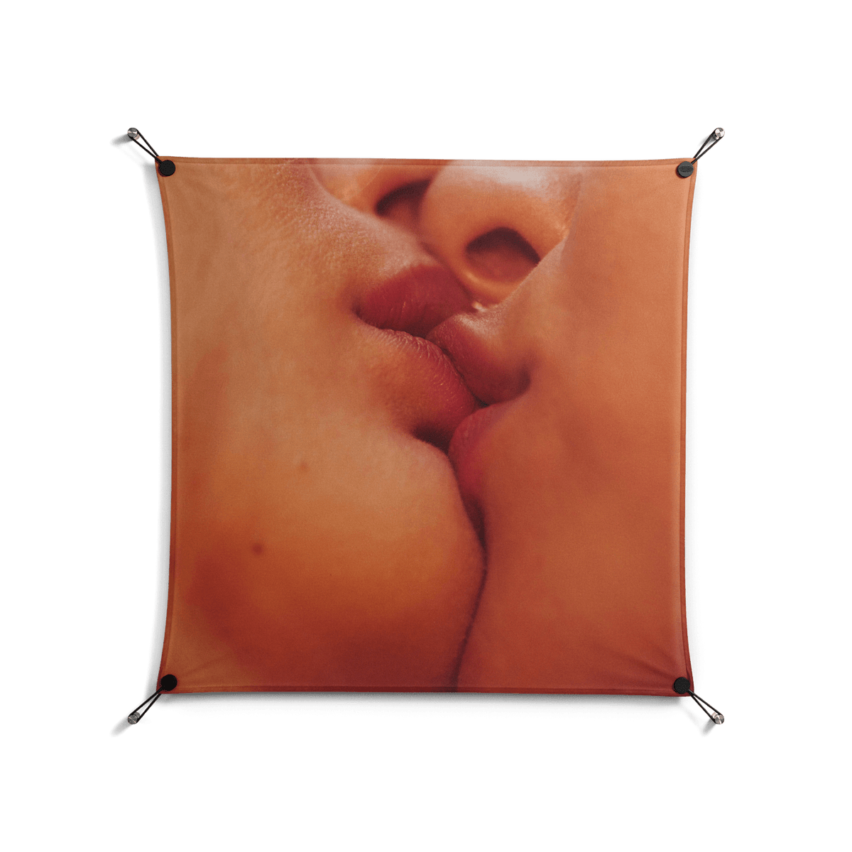 The Art Of Kissing - Work On Wall - Nadia Ryder - Black - 90 x 90 cm