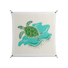 Sea Turtle - Work On Wall - Amy Suther - Black - 140 x 140 cm